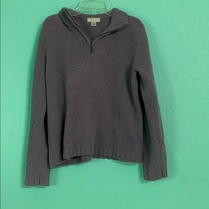 Purple quarter zip sweater